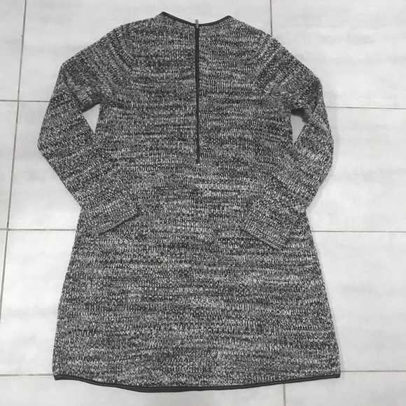 COS | Leather Trim Knit Dress - Picture 6 of 9